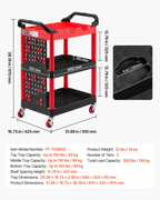 Carro utilitario, capacidad de 136 kg (300 lbs) SXFSSYTCBK | VEVOR