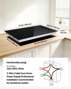 Placa de cocción eléctrica de 91 cm (36 pulgadas) | VEVOR
