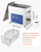 Limpiador ultrasónico con capacidad de 6 litros | VEVOR