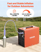 Compresor de aire PCP 4500PSI, 350W DC12V/AC120V | VEVOR