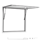 Ventana de servicio de 36x36 pulgadas con marco | VEVOR