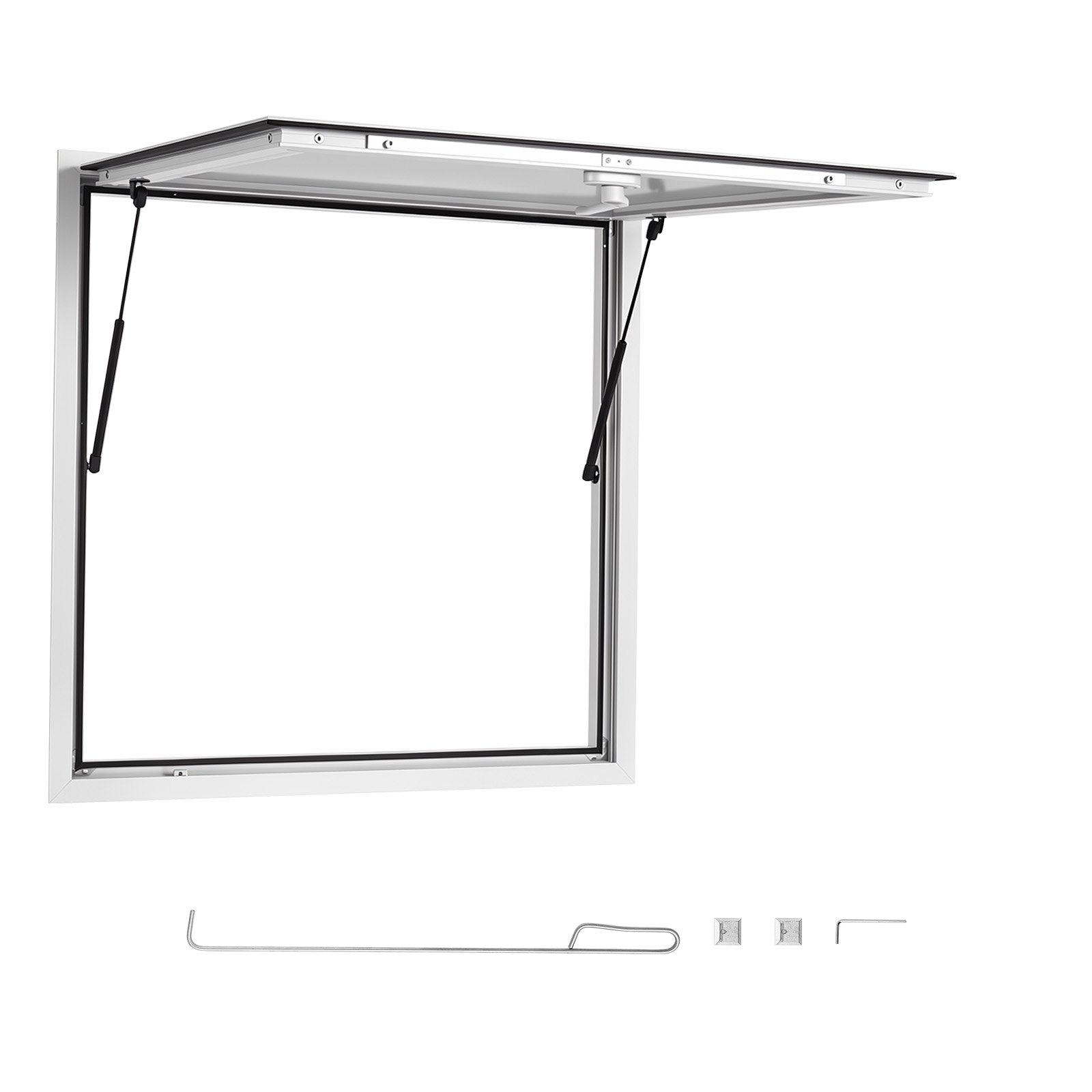 Ventana de servicio de 36x36 pulgadas con marco | VEVOR