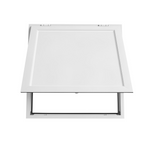 Ventana de servicio de 36x36 pulgadas con marco | VEVOR