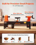 Torno para madera de 1/2 HP, 10" x 18" | VEVOR