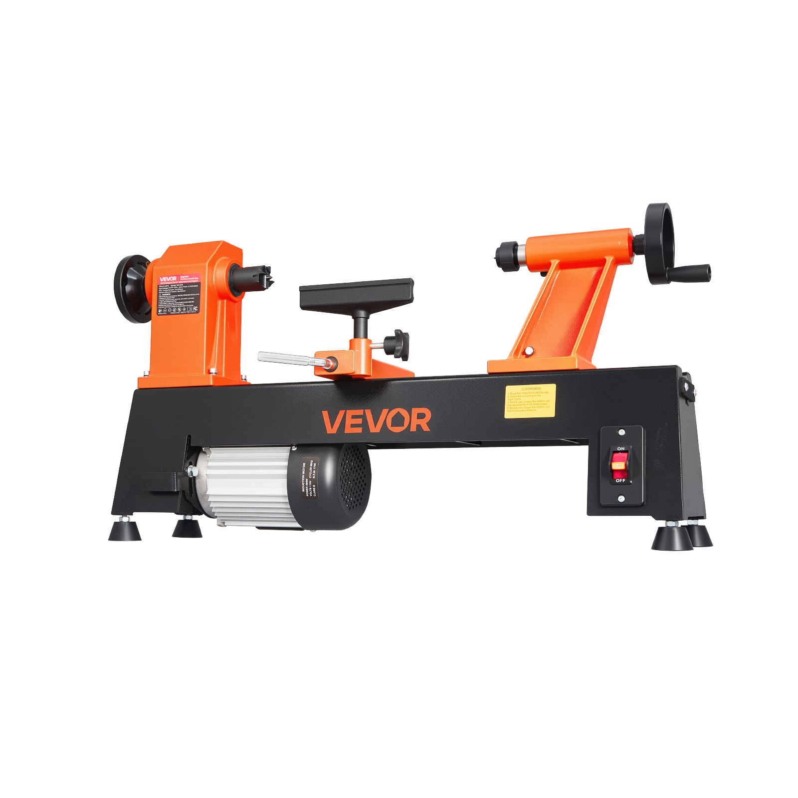 Torno para madera de 3/4 HP, 12" x 18" | VEVOR