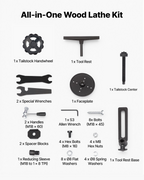 Torno para madera de 1/2 HP, 14" x 40" | VEVOR