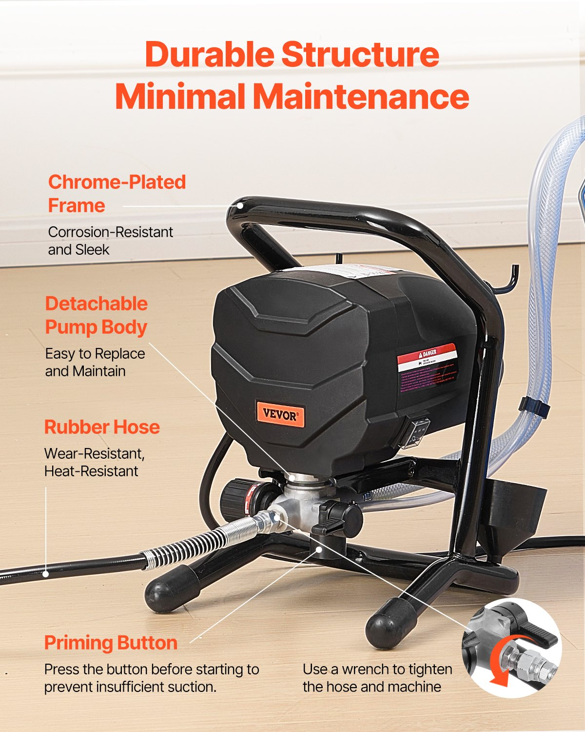 Pulverizador de pintura sin aire Stand