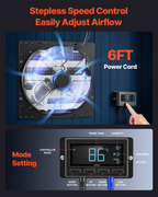 Ventilador extractor de pared de 16 pulgadas | VEVOR