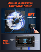 Ventilador extractor de pared de 14 pulgadas | VEVOR