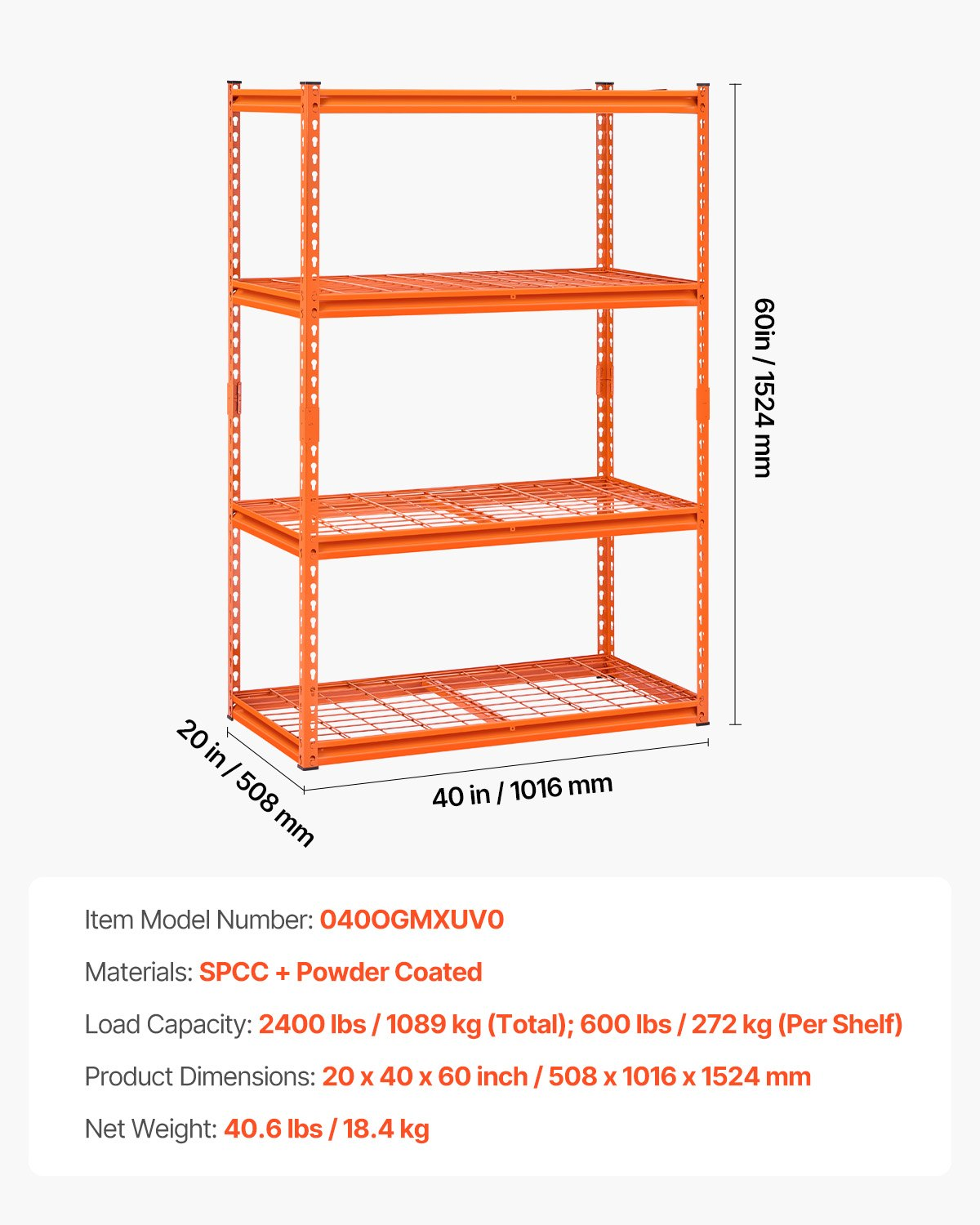 Miniatura del producto Estanterías de almacenamiento | VEVOR