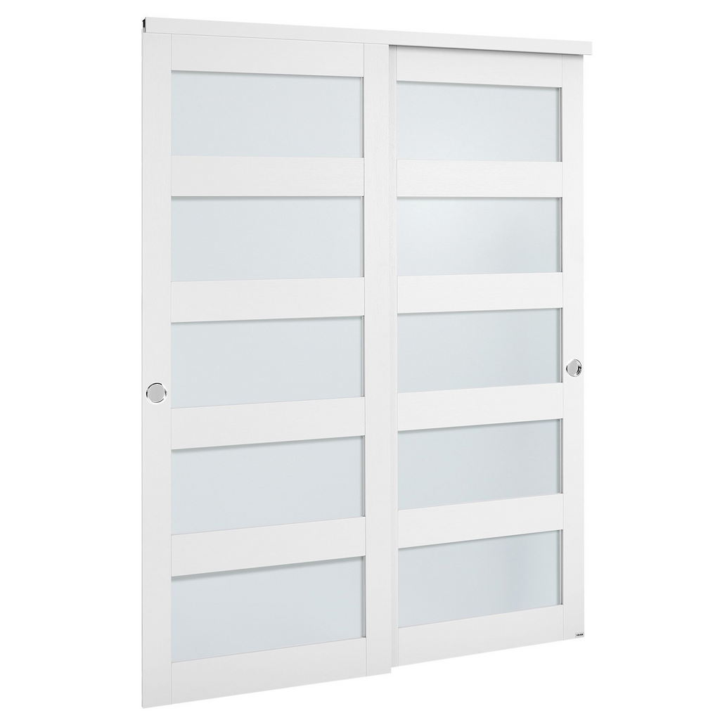 Puerta corrediza para armario, 60" (doble 31") x 80" | VEVOR