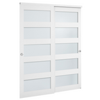 Puerta corrediza para armario, 60" (doble 31") x 80" | VEVOR
