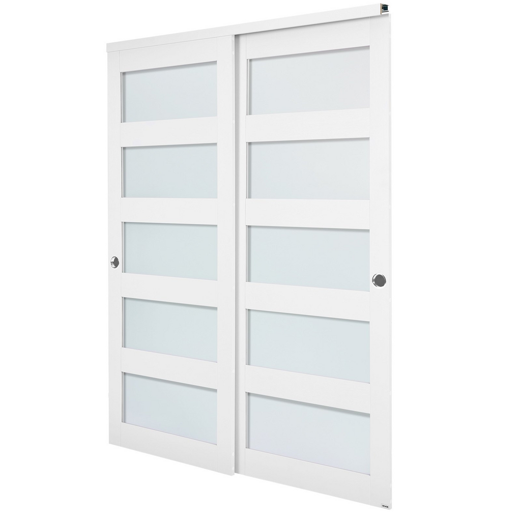 Puerta corrediza para armario, 60" (doble 31") x 80" | VEVOR