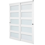 Puerta corrediza para armario, 60" (doble 31") x 80" | VEVOR
