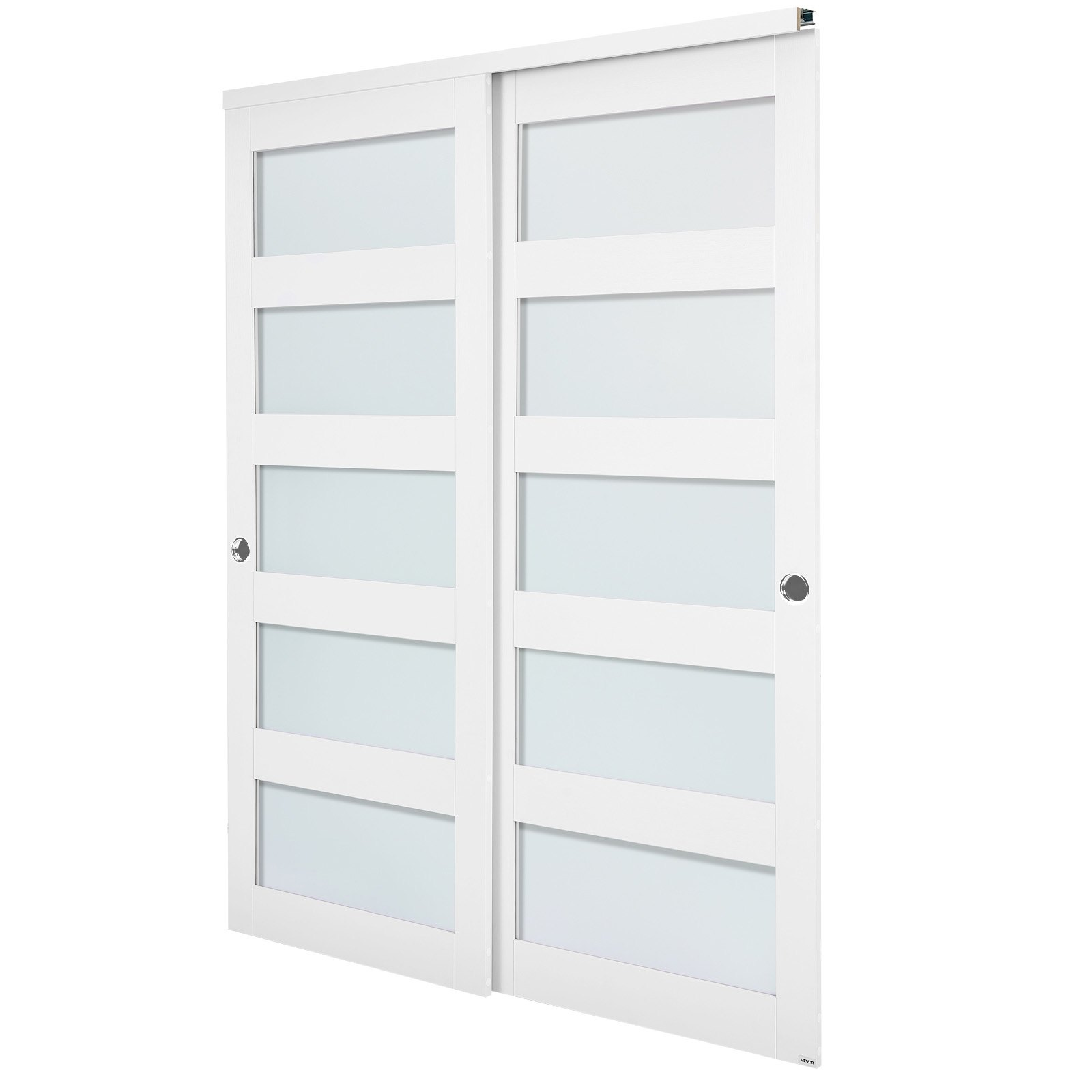 Puerta corrediza para armario, 60" (doble 31") x 80" | VEVOR