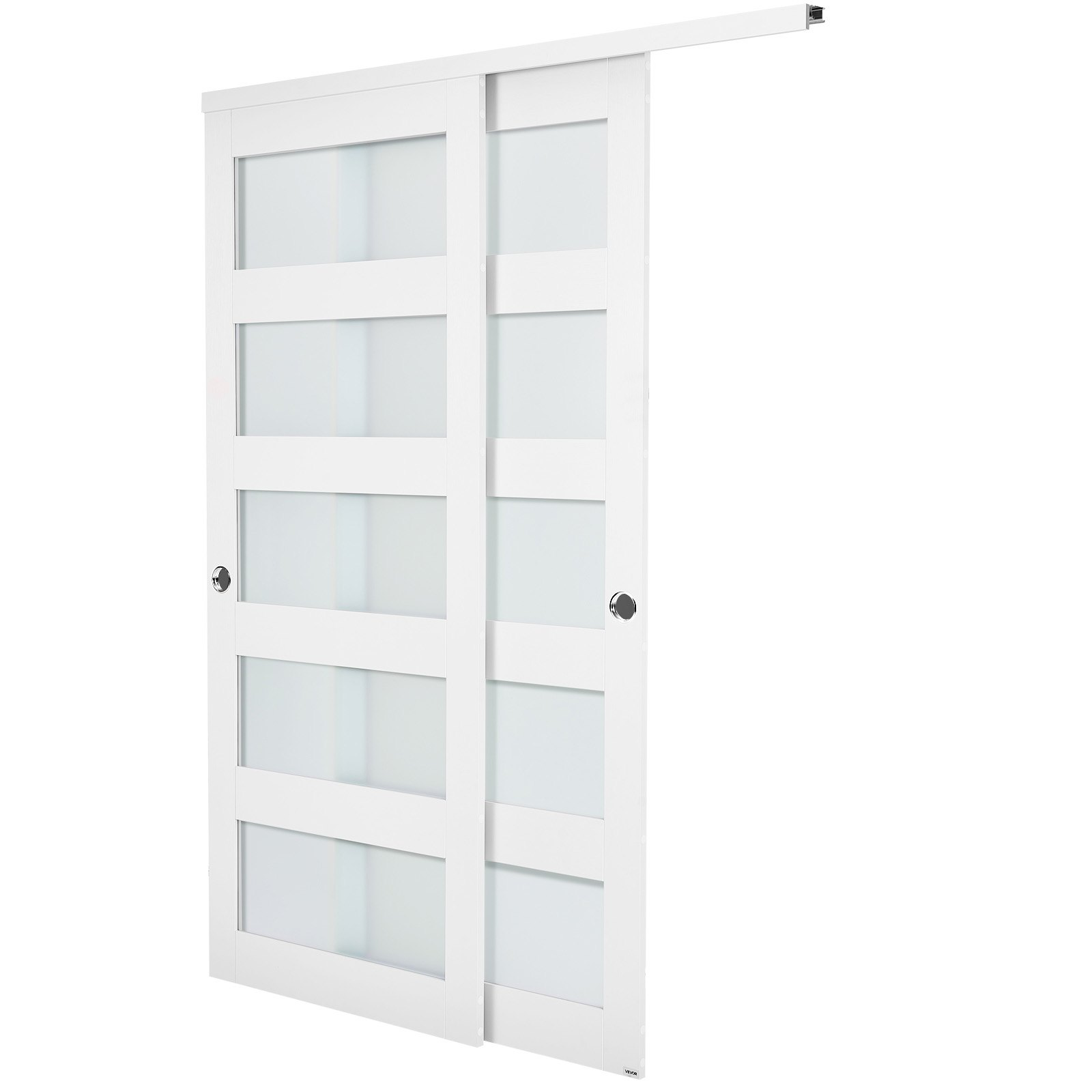 Puerta corrediza para armario, 60" (doble 31") x 80" | VEVOR