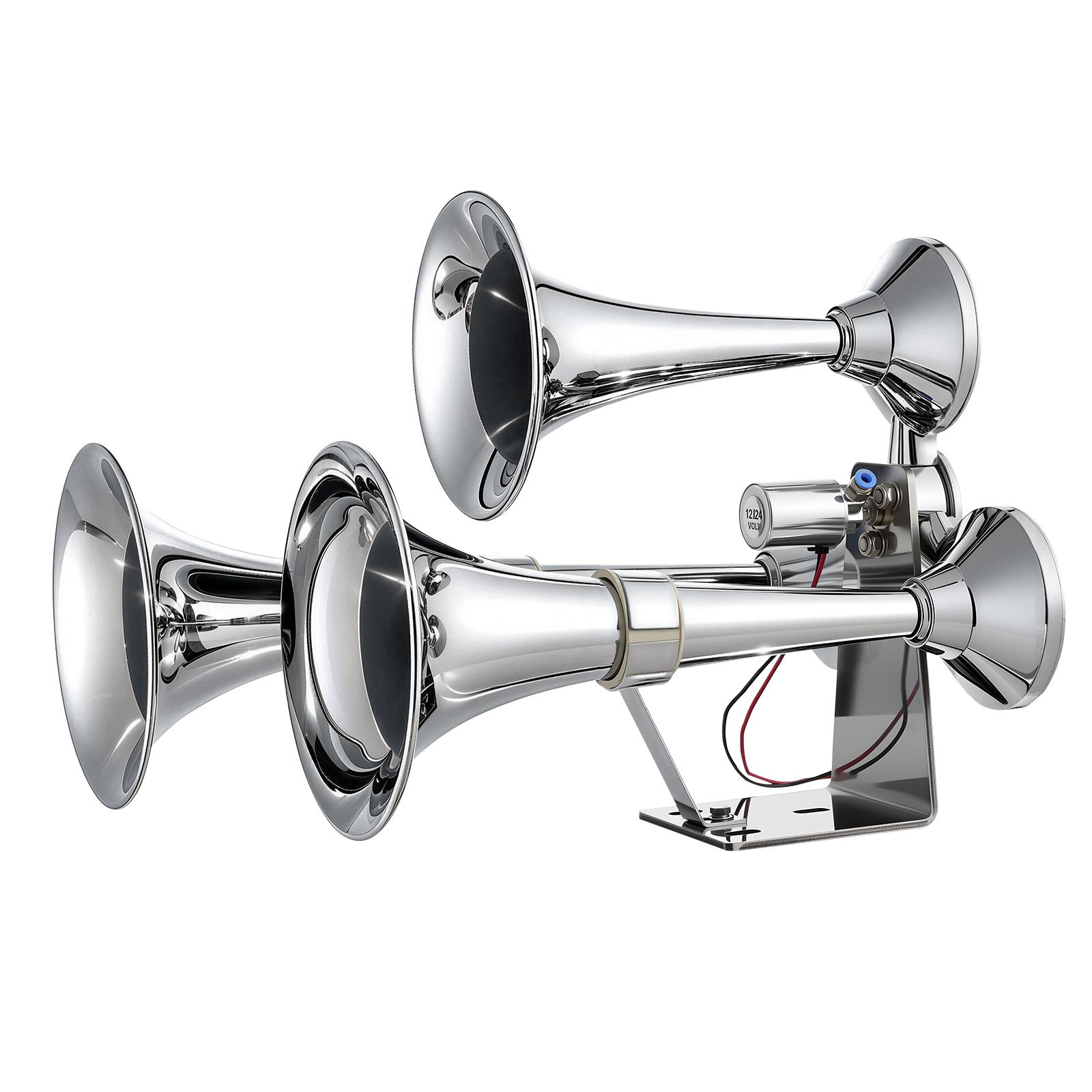 Bocina de aire de 3 trompetas, 150 dB | VEVOR