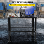 Mesa de soldadura de 36" x 24", capacidad de 800 libras | VEVOR