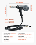Pistola de soldadura de 200 amperios con cable de 6 metros | VEVOR