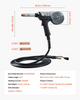 Pistola de soldadura de 200 amperios con cable de 6 metros