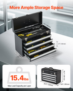 Caja de herramientas metálica, 52 cm | VEVOR