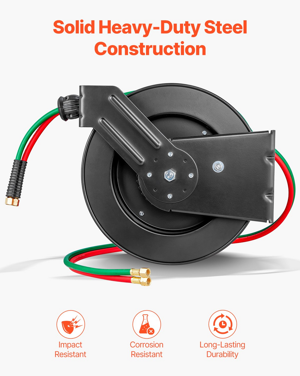 Carrete de manguera retráctil para soldadura HJRGJP50FT | VEVOR