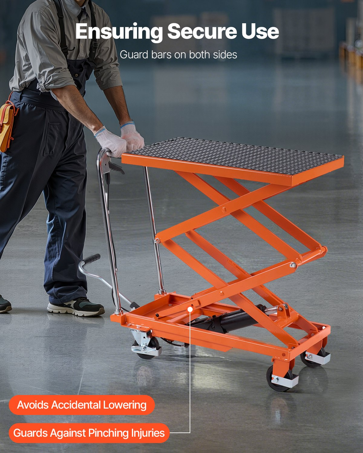 Mesa elevadora hidráulica, capacidad de 227 kg | VEVOR