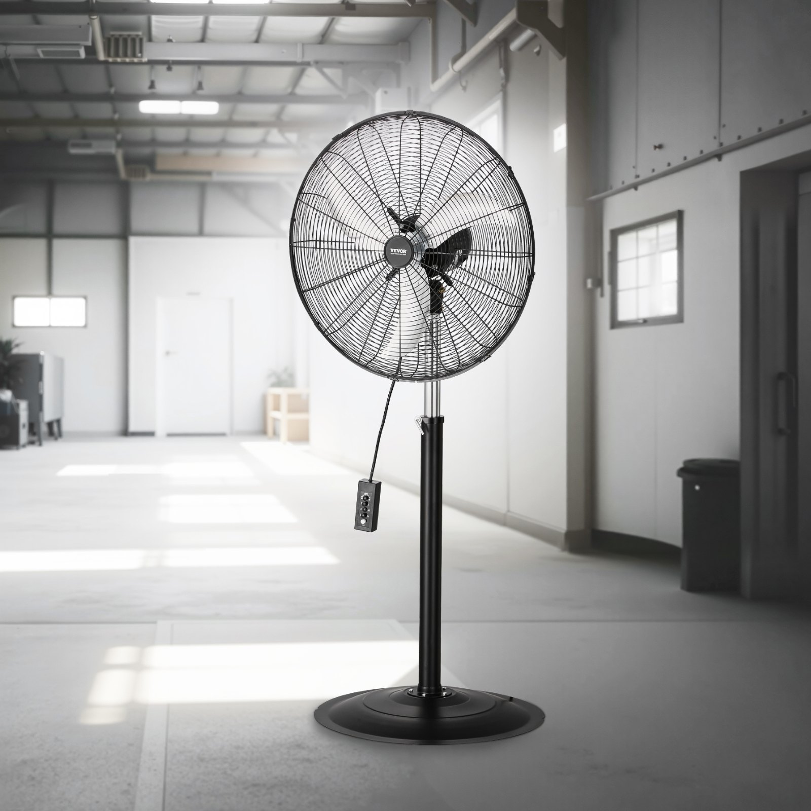 Ventilador de pedestal industrial, 24 pulgadas | VEVOR