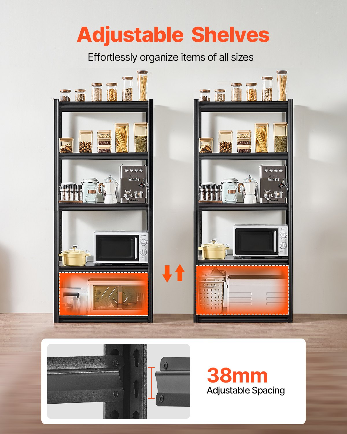 Miniatura del producto Estanterías de almacenamiento, 907 kg | VEVOR