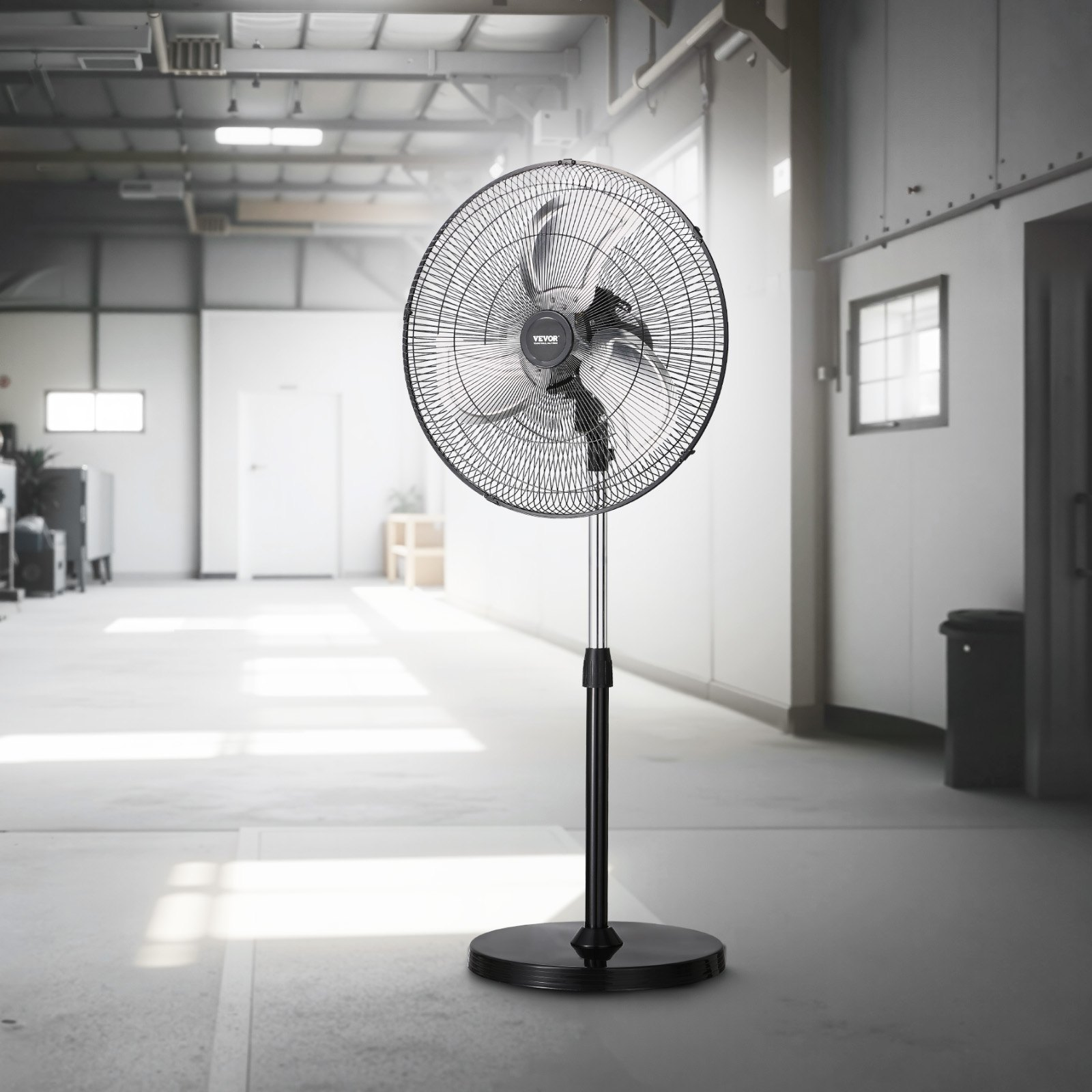 Ventilador de pedestal industrial, 20 pulgadas | VEVOR