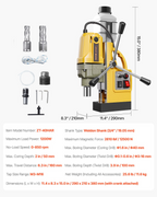 Taladro magnético, motor de 1200 W | VEVOR