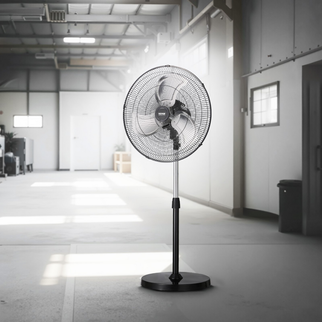 Ventilador de pedestal industrial, 18 pulgadas | VEVOR