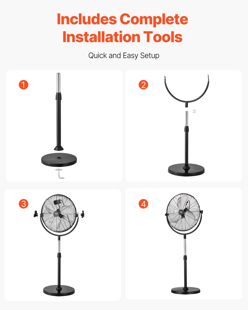 Miniatura del producto Ventilador de pedestal industrial | VEVOR