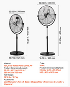 Miniatura del producto Ventilador de pedestal industrial | VEVOR
