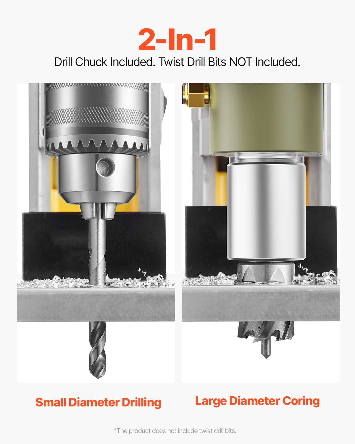 Taladro magnético, motor de 1400 W, 1,6 pulgadas | VEVOR