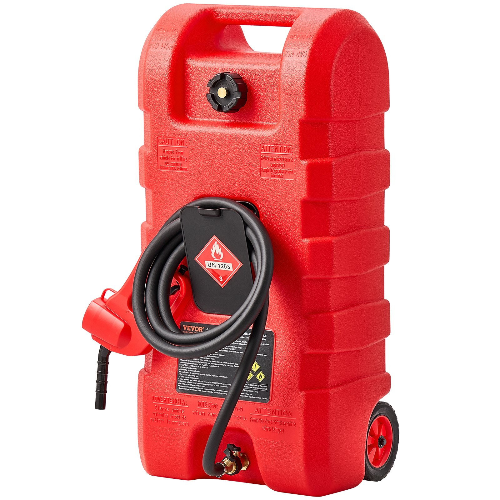 Tanque de combustible portátil de 15 galones con modos | VEVOR