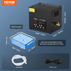 Limpiador ultrasónico de 10 L | VEVOR