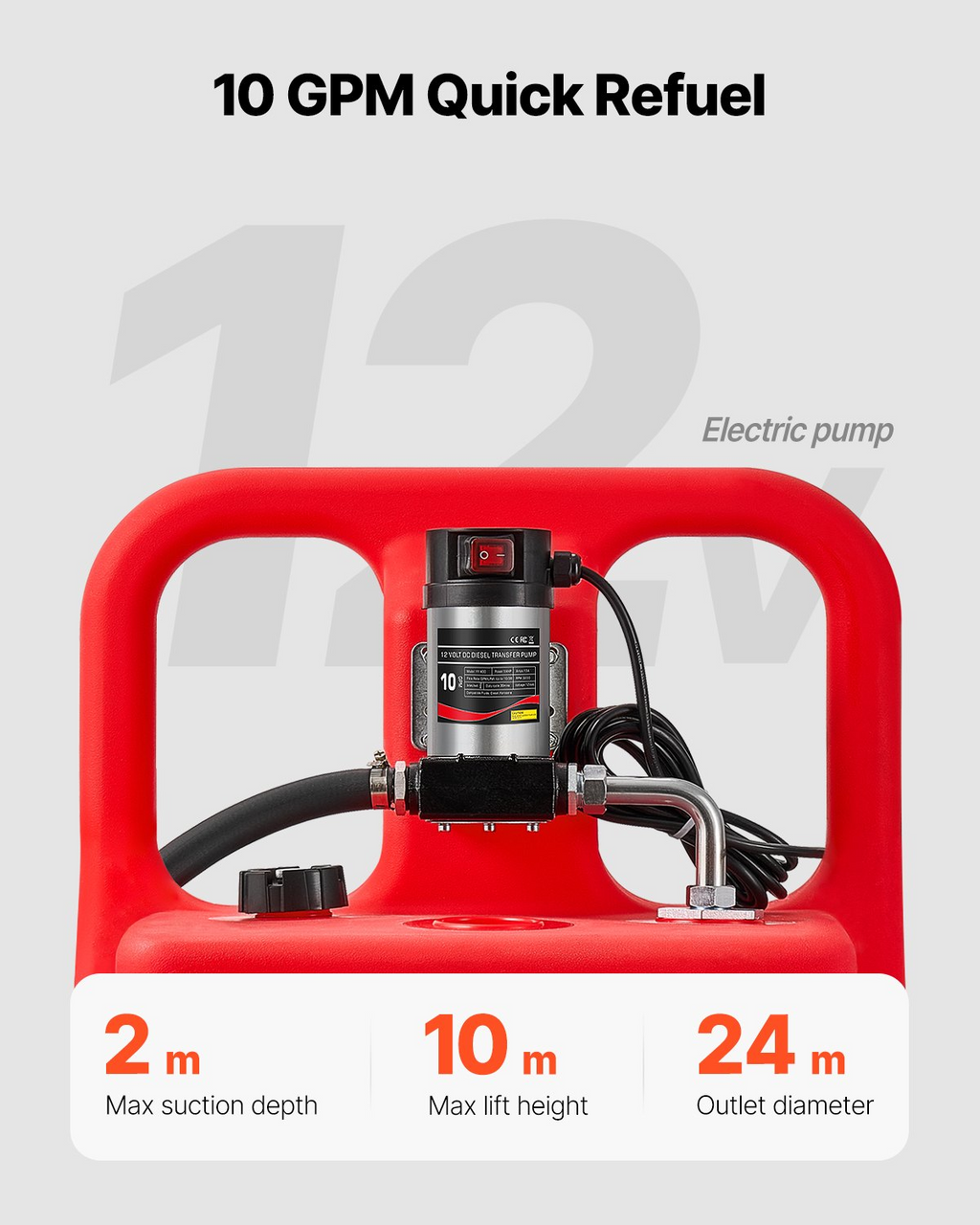 Tanque de transferencia de diésel, 32 galones | VEVOR