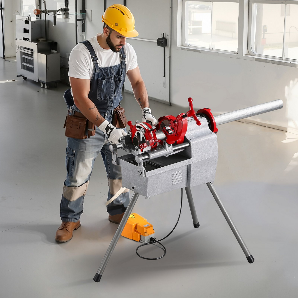 Máquina roscadora eléctrica para tuberías, 750 W | VEVOR