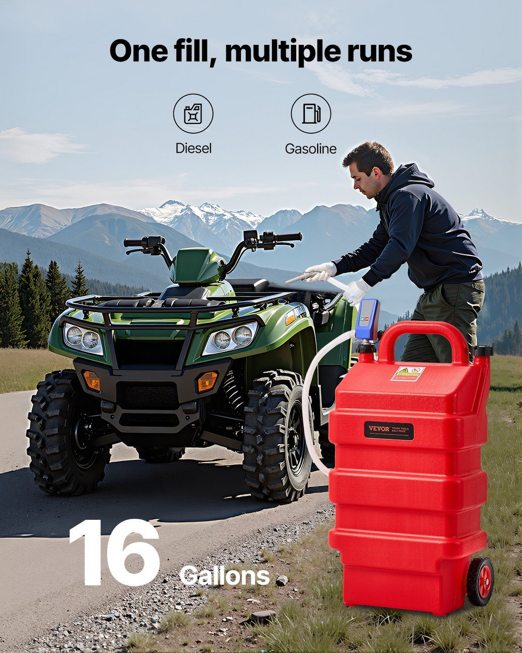 Depósito de combustible portátil Fuel Caddy | VEVOR