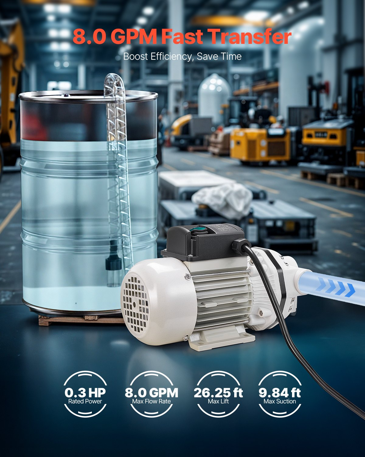 Bomba de transferencia DEF, 8 GPM, 110 V, 220 W | VEVOR