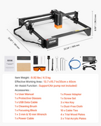 Grabadora láser, potencia de 20 W | VEVOR