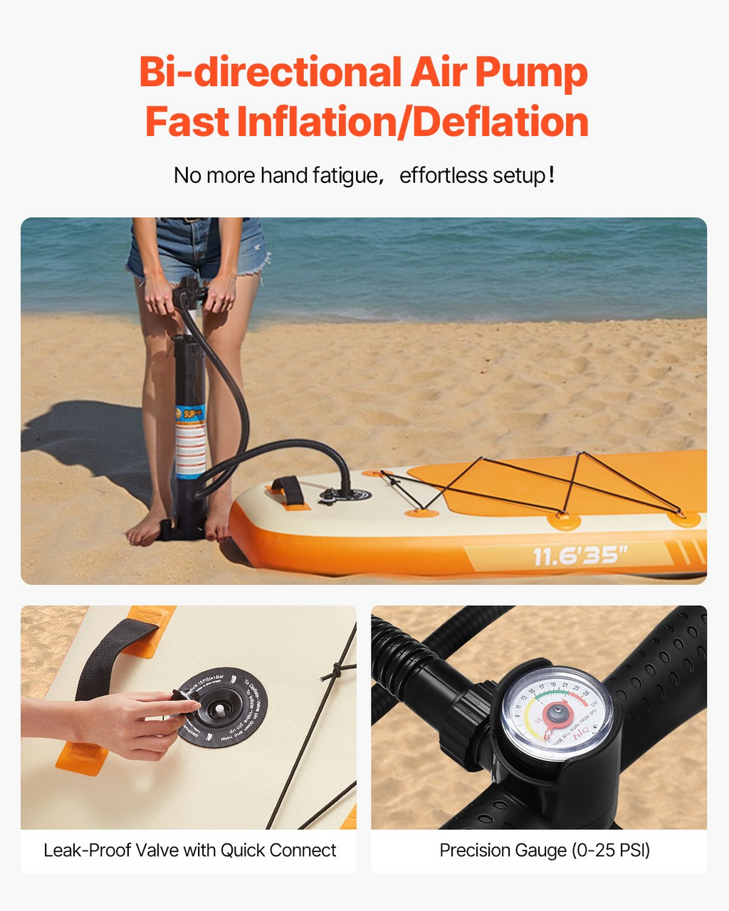 Tabla de paddle surf hinchable | VEVOR