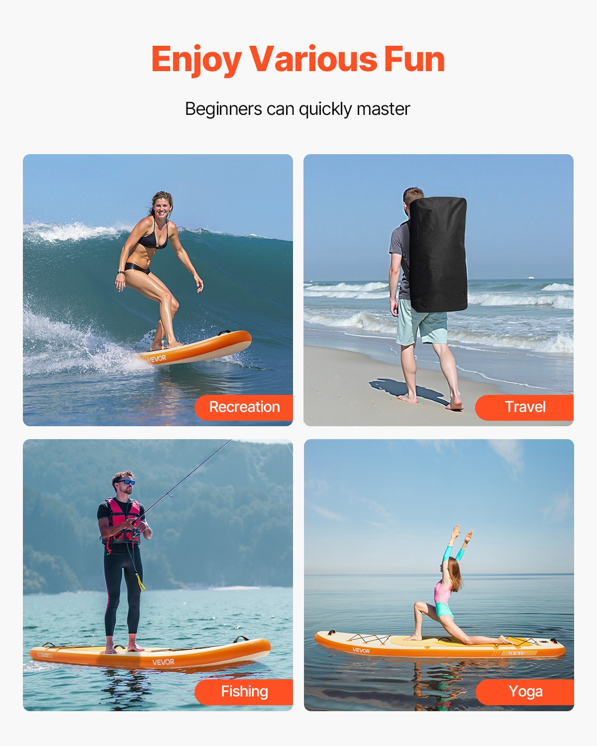 Tabla de paddle surf hinchable | VEVOR