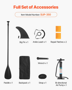 Tabla de paddle surf hinchable | VEVOR