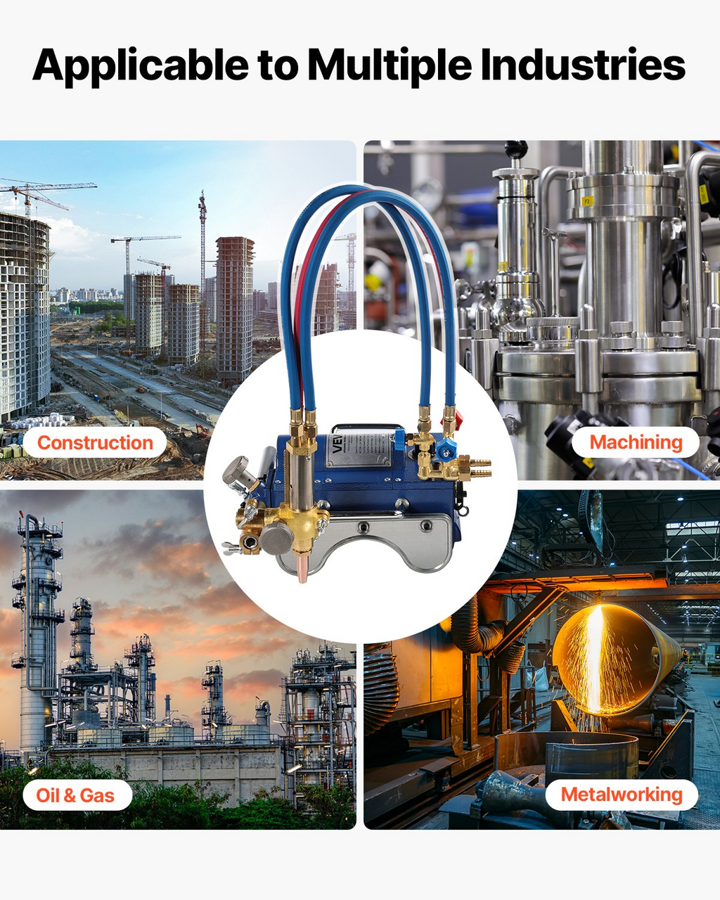 Máquina de corte de tuberías de gas electromagnética