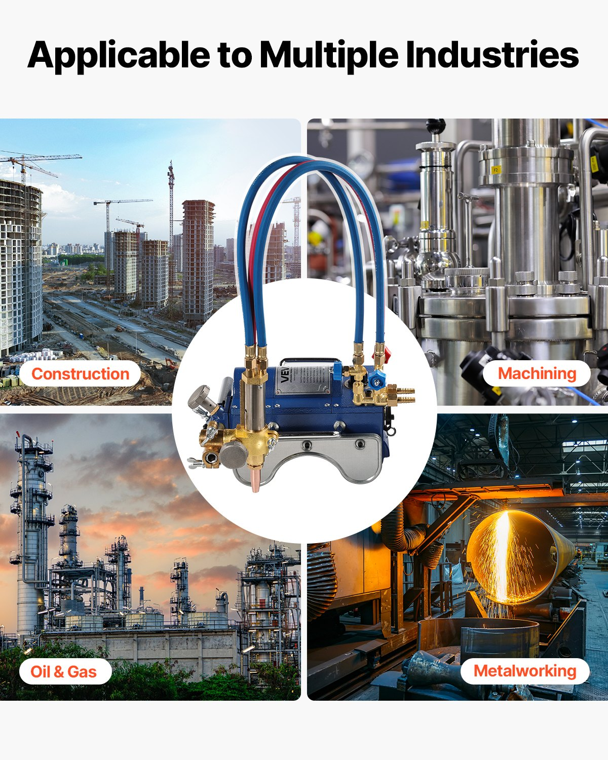 Máquina de corte de tuberías de gas electromagnética