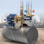 Máquina de corte de tuberías de gas electromagnética