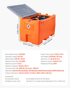 Kit de bomba de transferencia de 12 V, 7 GPM | VEVOR