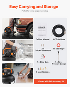 Compresor de aire de 6 galones, 1.7 HP | VEVOR